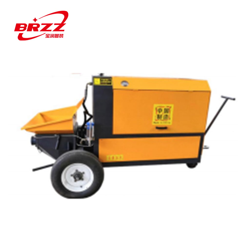 Trailer-mounted concrete pump