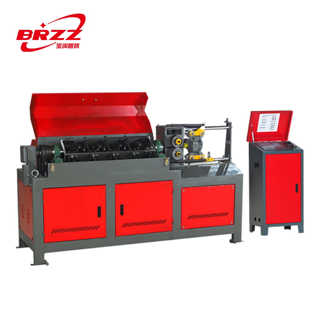 Steel bar straightening and cutting machine