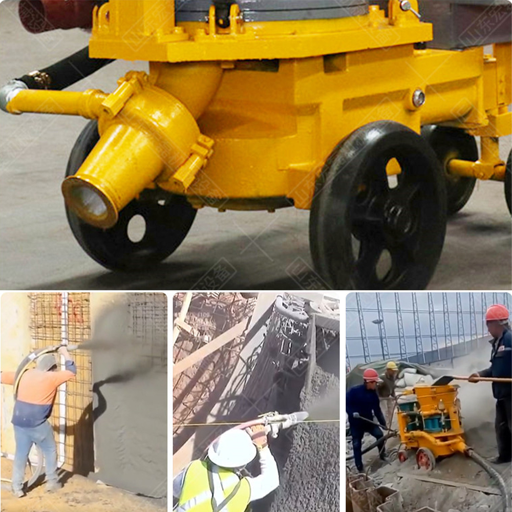 Convenient concrete shotcrete machine