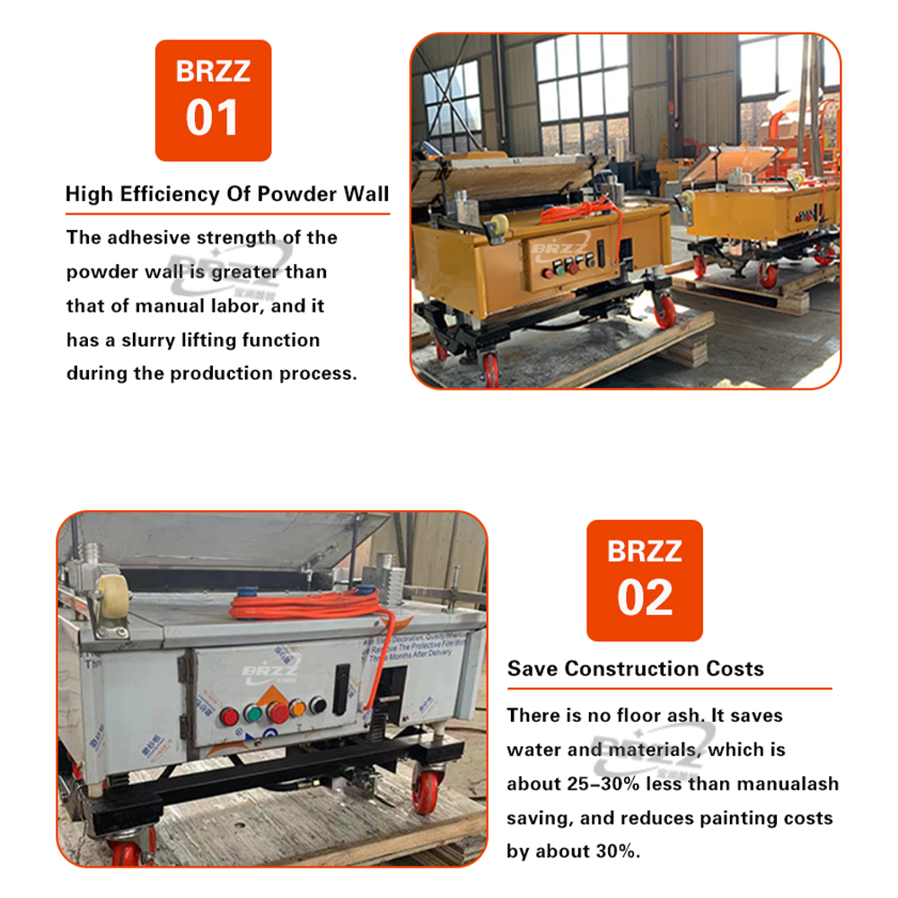 800mm/1000mm width auto cement mortar plastering machine