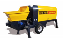 Trailer-mounted concrete pump