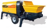 Trailer-mounted concrete pump