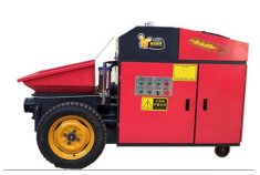 Trailer-mounted concrete pump